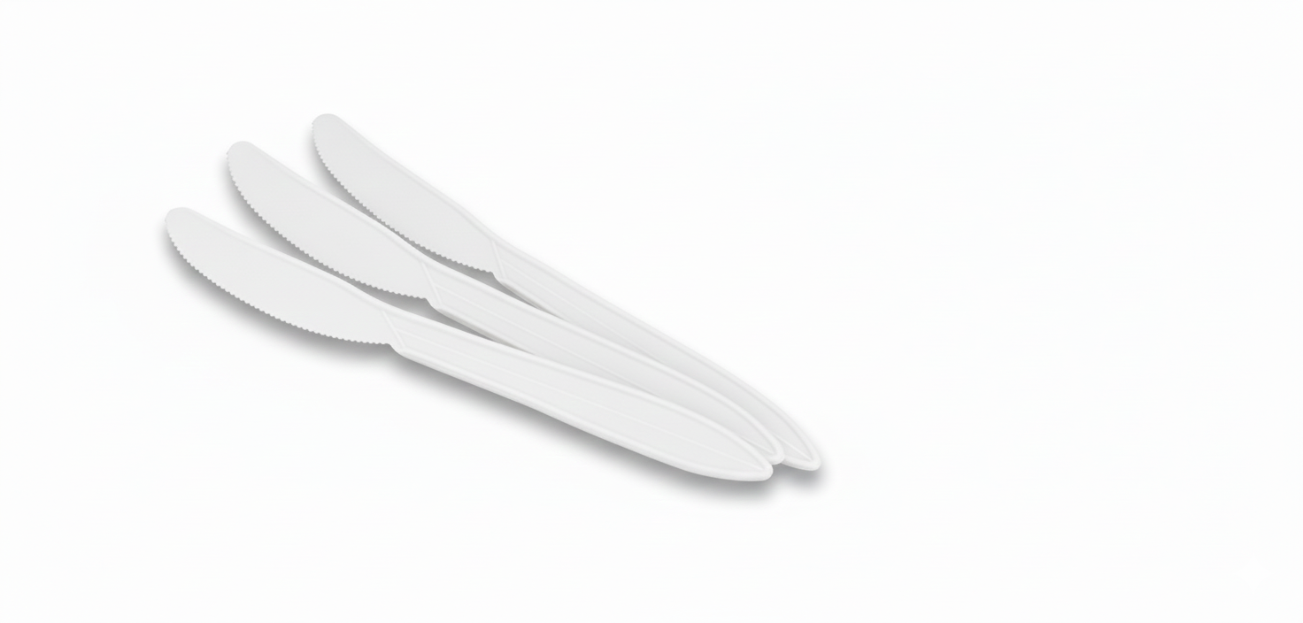 Spoons, Forks & Knives - Sustainable Cornstarch Cutlery Collection - (2000 Pack)