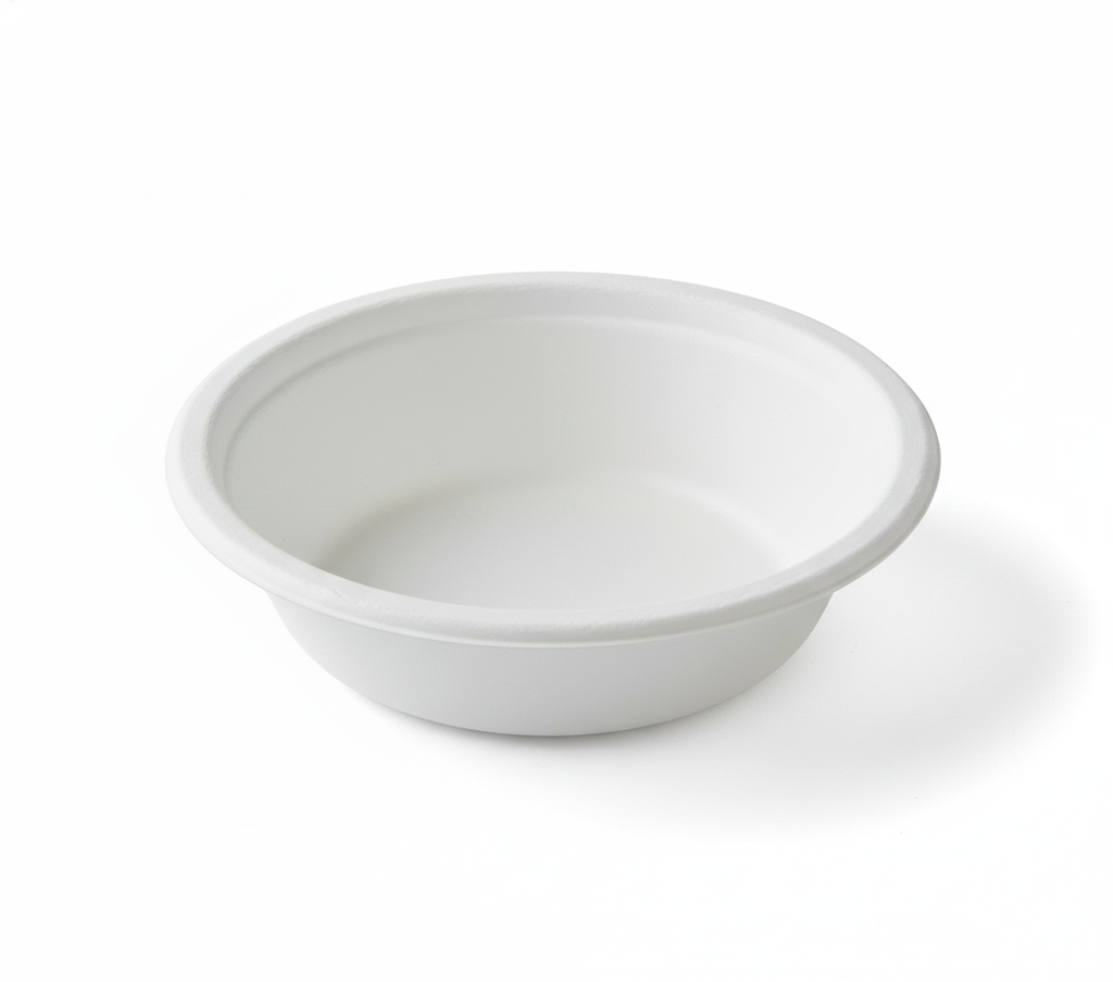 12 or 16 Oz Bowls Compartment Compostable Sugarcane Bagasse, Biodegradable, Eco-Friendly, Heavy-Duty Disposable Bowls (Pack of 500)