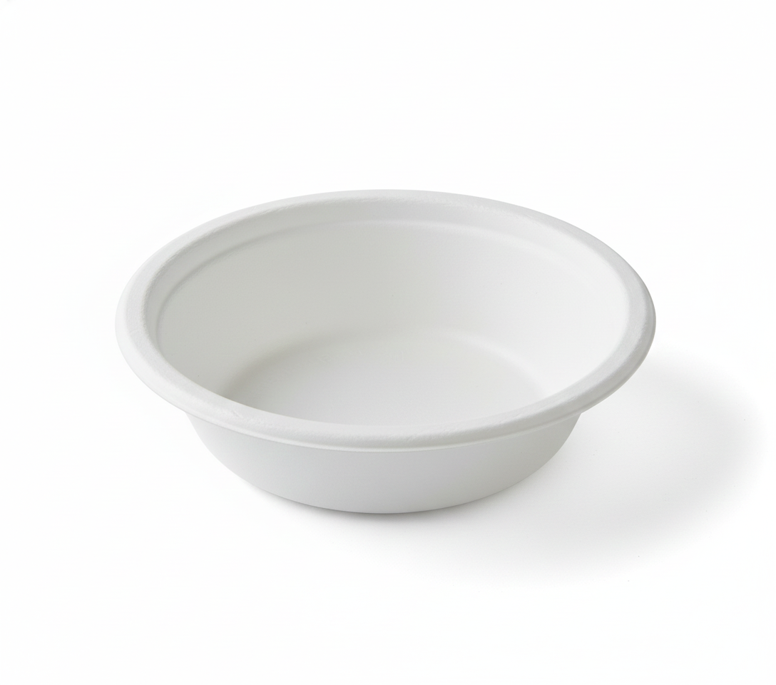 12 or 16 Oz Bowls Compartment Compostable Sugarcane Bagasse, Biodegradable, Eco-Friendly, Heavy-Duty Disposable Bowls (Pack of 500)