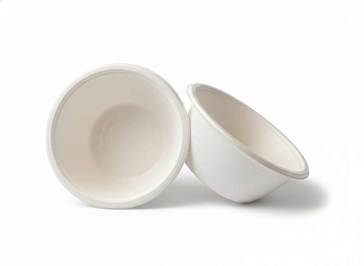 12 or 16 Oz Bowls Compartment Compostable Sugarcane Bagasse, Biodegradable, Eco-Friendly, Heavy-Duty Disposable Bowls (Pack of 500)